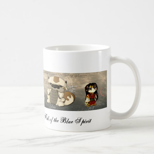 Caneca De Café Contos do mundo de espírito: Caráteres de Chibi (Direita)