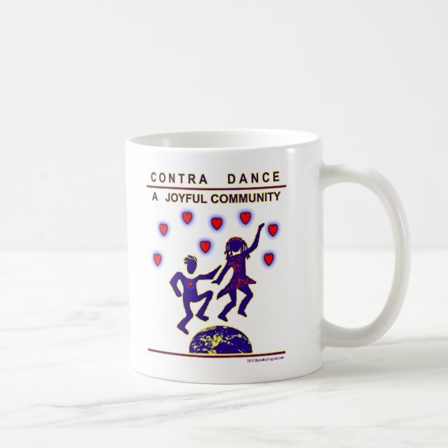 Caneca De Café Contra a alegria da dança (Direita)