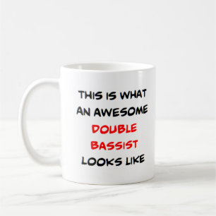 Caneca De Café contrabaixista, incrível