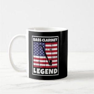 Caneca De Café Contrabass Clarinetist EUA American Bass Clarinet