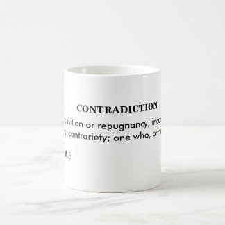 CANECA DE CAFÉ CONTRADIÇÃO