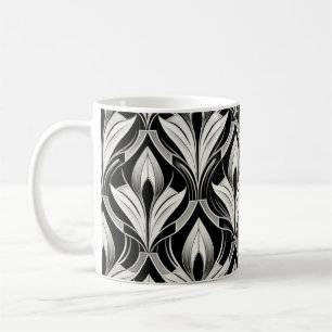 Caneca De Café Contraste preto e branco