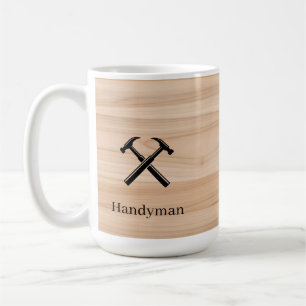 Caneca De Café Contratante de Serviços Gerais Martelo de Madeira 