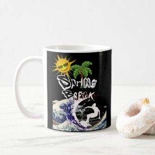 Caneca De Café Contratos de férias da Spring Break
