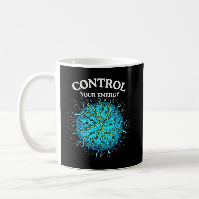 Caneca De Café Control Your Energy Inspirational – Power Sphere (Esquerda)