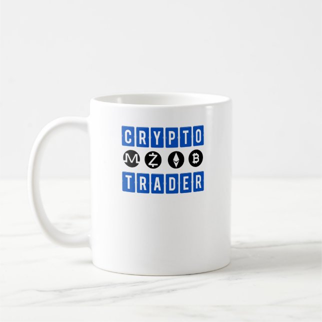 Caneca De Café Controlador de Criptografia Bitcoin e Crypto (Esquerda)