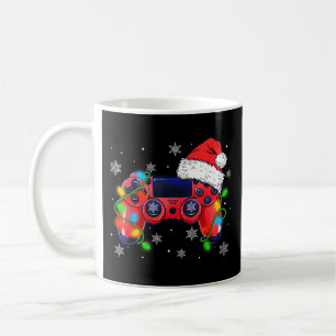 Caneca De Café Controlador de Video Game Chapéu de Natal do Papai