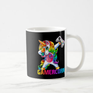 Caneca De Café Controlador de videogame Unicórnio Dabbing Gamerco