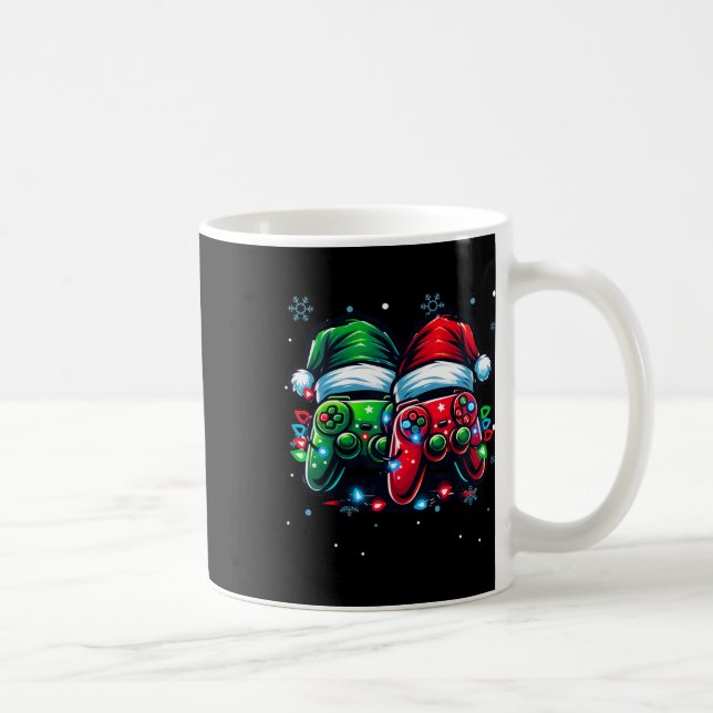 Caneca De Café Controladora de jogos de Natal Santa Hat (Direita)