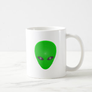 Caneca De Café Controle da cabeça da alienígena