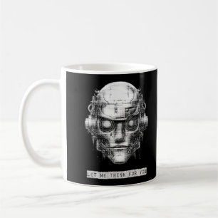 Caneca De Café Controle da mente Robô Cyberpunk