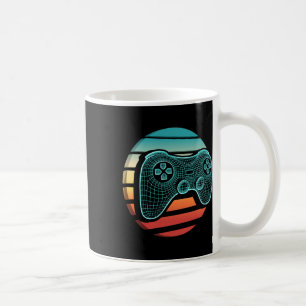 Caneca De Café Controle de Jogo de Vídeo Vintage Retro Gamer Pôr