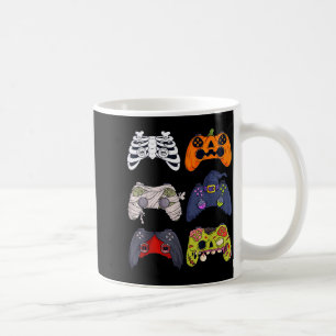 Caneca De Café Controle de Jogos Esqueleto Zumbi do Halloween Mam