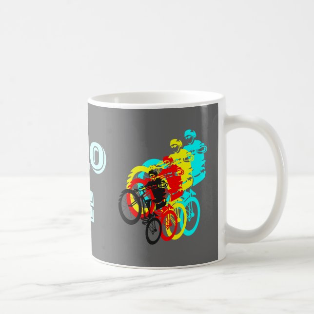 Caneca De Café Controle de MTB Retroativo (Direita)