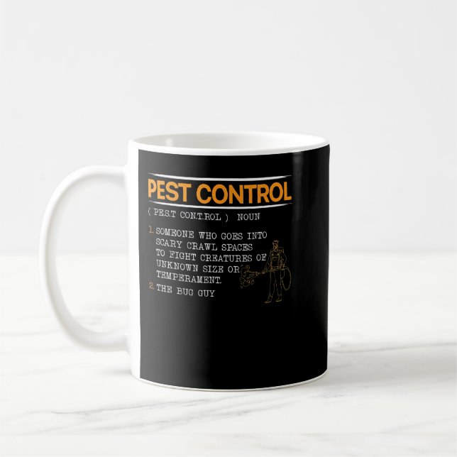 Caneca De Café Controle de pragas do Exterminador Animal (Esquerda)