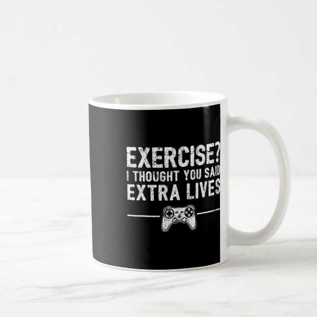 Caneca De Café Controle de Video Game Engraçado Extra Vidas Jogo  (Direita)
