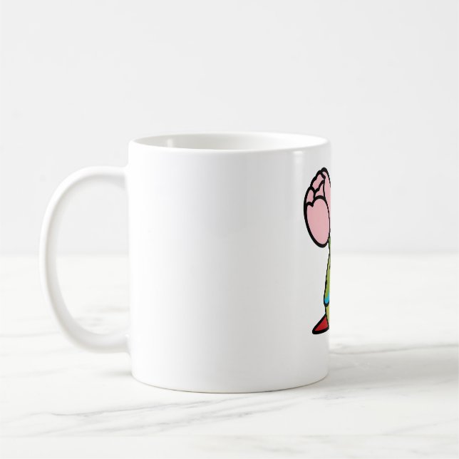 Caneca De Café Conure de abacaxi com queijo verde anfitrião (Esquerda)