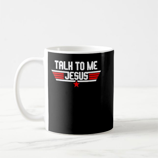 Caneca De Café Conversa Religiosa Comigo Com Jesus Camiseta Crist (Esquerda)