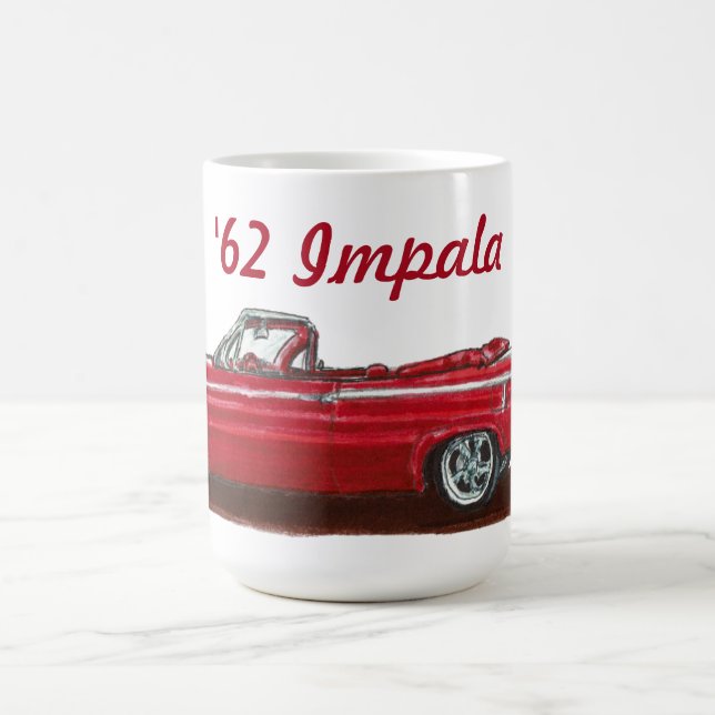 Caneca De Café Conversível de Impala Vermelho 1962 (Centro)