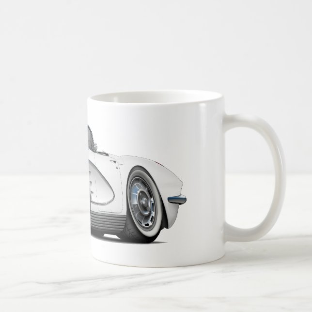 Caneca De Café Convertible 1962 branco de Corveta (Direita)
