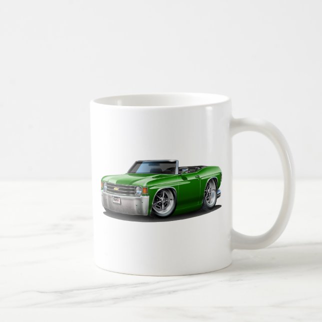 Caneca De Café Convertible 1971-72 verde de Chevelle (Direita)