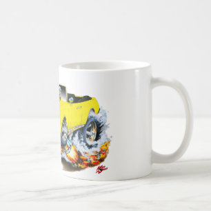 Caneca De Café Convertible do amarelo do cutelo de 1969 velhos