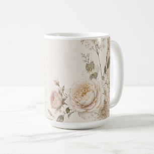 Caneca De Café Convite de Casamento de Jardim com Natural
