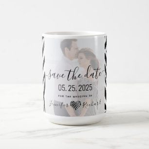 Caneca De Café Convite de Noivado Save The Date