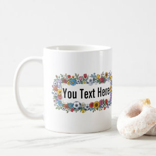 Caneca De Café Convite Personalizado Elegante de Futebol com Mold
