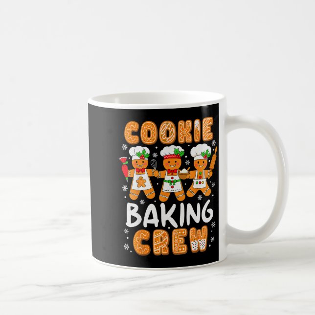 Caneca De Café Cookie Baking Crew Christmas Funny Gingerbread Lov (Direita)