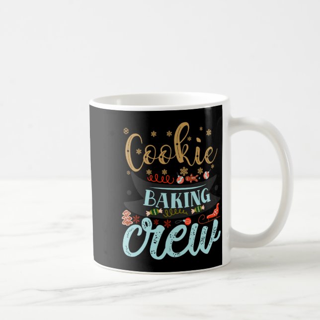 Caneca De Café Cookie Baking Crew Christmas Holiday Family T Shir (Direita)