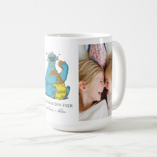 Caneca De Café Cookie Monster Vintage Melhor Avô - Foto