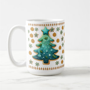Caneca De Café Cookie Mug da Árvore de Natal Festiva