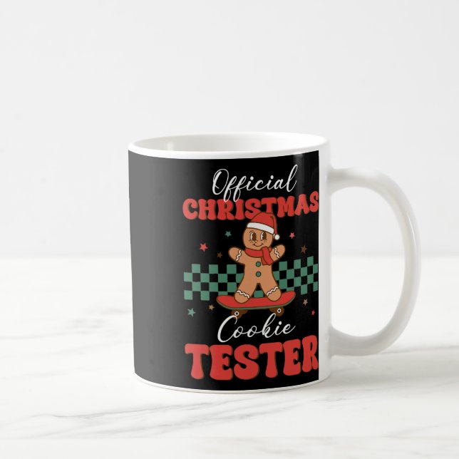 Caneca De Café Cookie Oficial de Natal Tester Baking Gingerbrea (Direita)