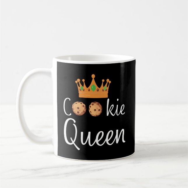 Caneca De Café Cookie Queen Crown For Womens Cookie Lovers Cristo (Esquerda)