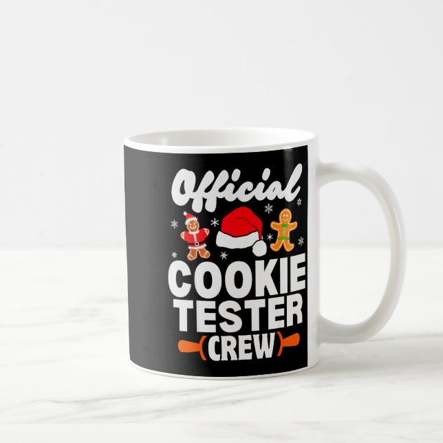 Caneca De Café Cookie Tester Crew Christmas Baking Xmas Pajamas  (Direita)