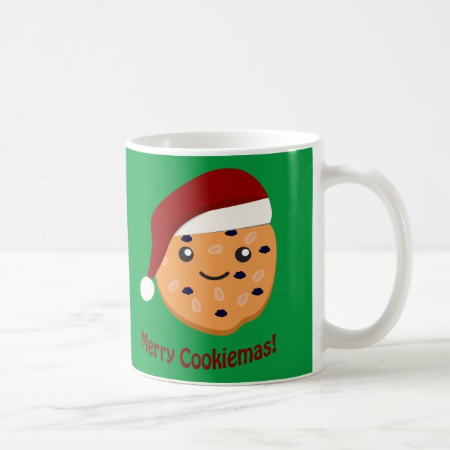 Caneca De Café Cookiemas de feliz cookie de Natal (Direita)
