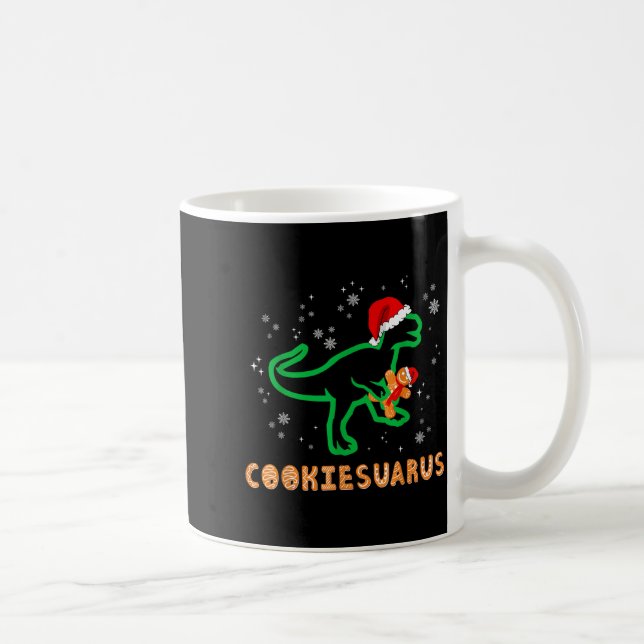 Caneca De Café Cookiesaurus Christmas Dinosaur Rex Sugar Cookie  (Direita)