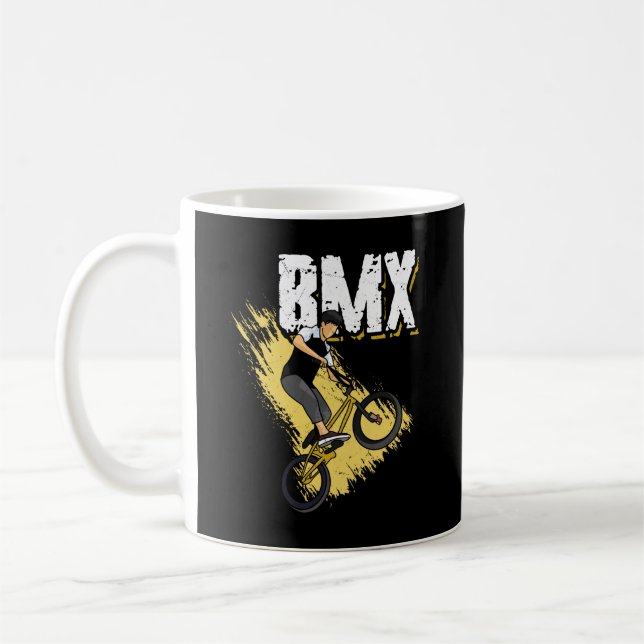 Caneca De Café Cool BMX Bike Boy Bicycle (Esquerda)