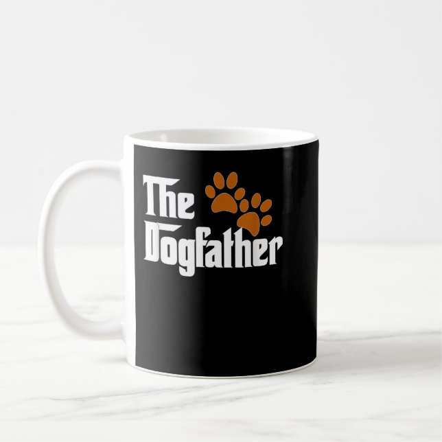 Caneca De Café Cool Dog Dad Dog Father The DogFather (Esquerda)