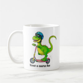 Caneca De Café Cool Green Dinosaur