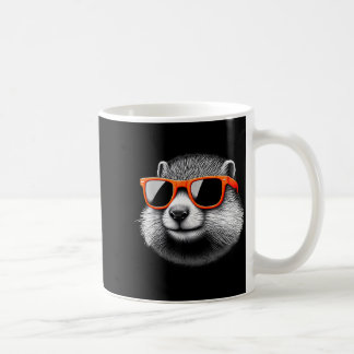 Caneca De Café Cool Groundhog Wearing Sungles Graphic Art 