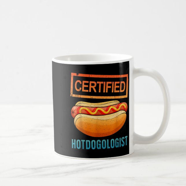 Caneca De Café Cool Hotdog Outfit For Men Women Adult Hotdog Hot  (Direita)
