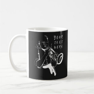 Caneca De Café Cool Retro Trumpeter Custom Name (名入れ・カスタム対応)