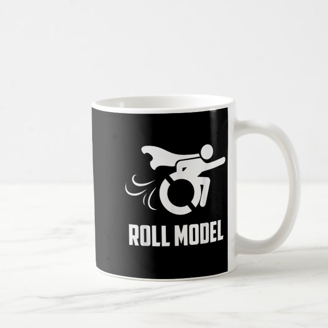 Caneca De Café Cool Roll Model _ Funny Handicapped Person Wheelch (Direita)