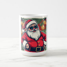 Caneca De Café Cool Santa Claus with Trendy Sunglasses