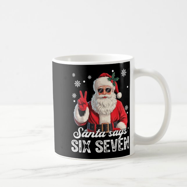 Caneca De Café Cool Santa Says 67 Meme Funny Christmas Xmas Men W (Direita)