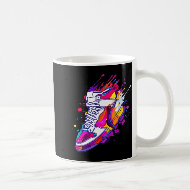 Caneca De Café Cool Sneaker Design For Men Women Scute Ss Cute Ss (Direita)