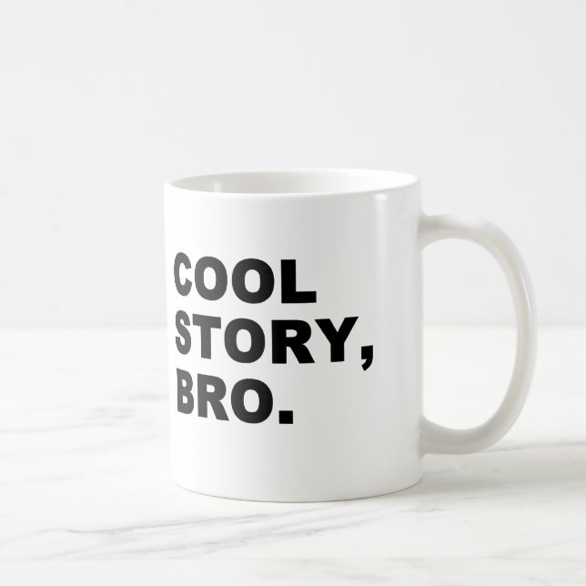 Caneca De Café Cool Story Bro (Direita)