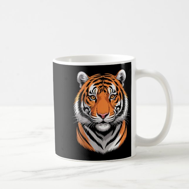 Caneca De Café Cool Tiger Design For Men Women Siberian Tiger Lov (Direita)